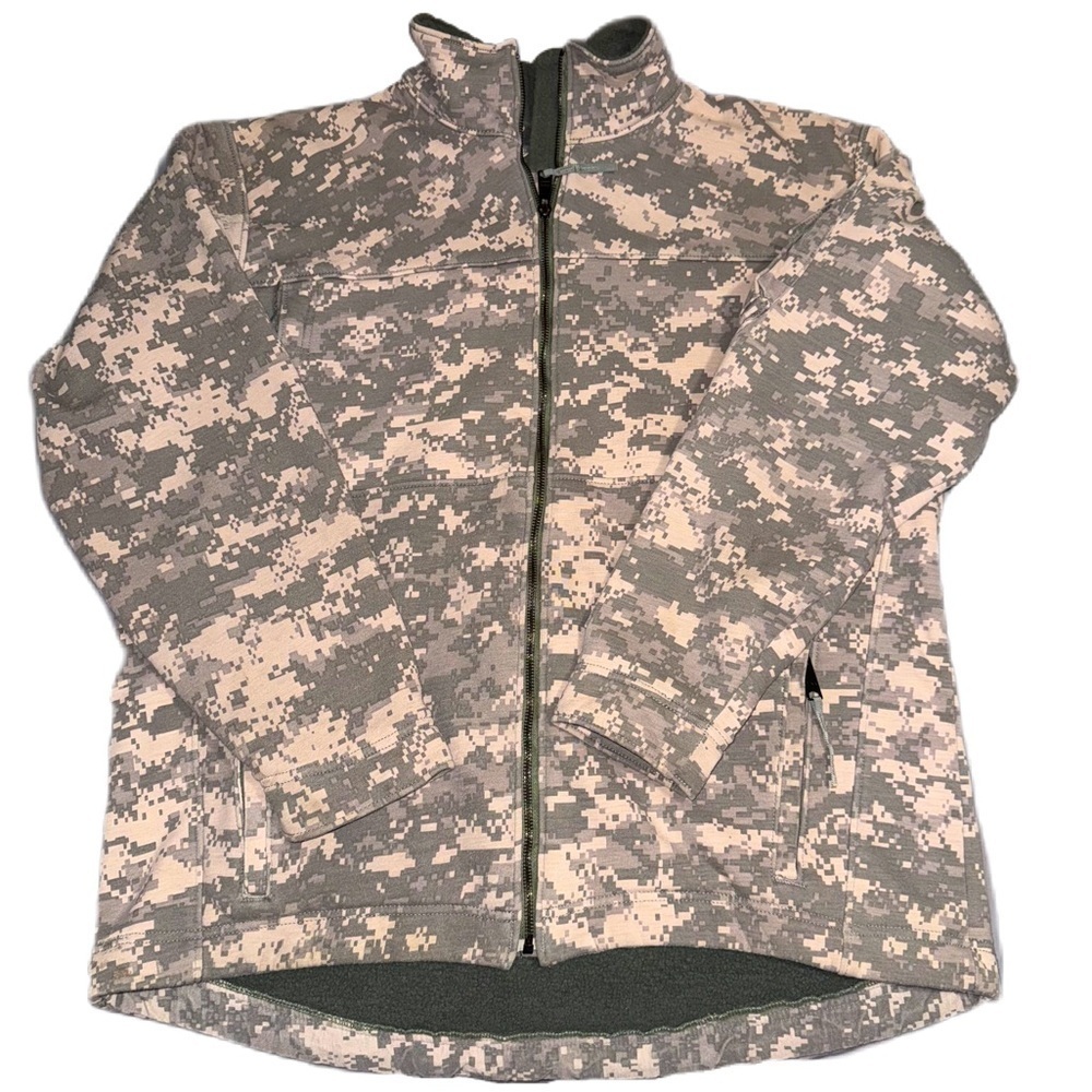 Massif Army Elements XXL Camo Jacket Flame Resistant ACU Cold Weather Coat EUC